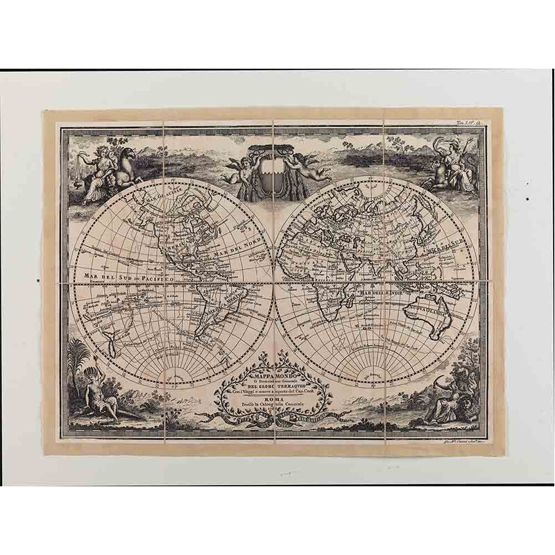 Zoffoli  Cassini Planisphäre Kap. Cook