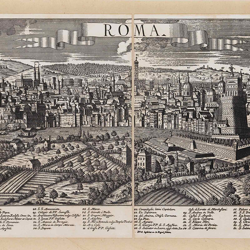 Zoffoli  Vue de Rome