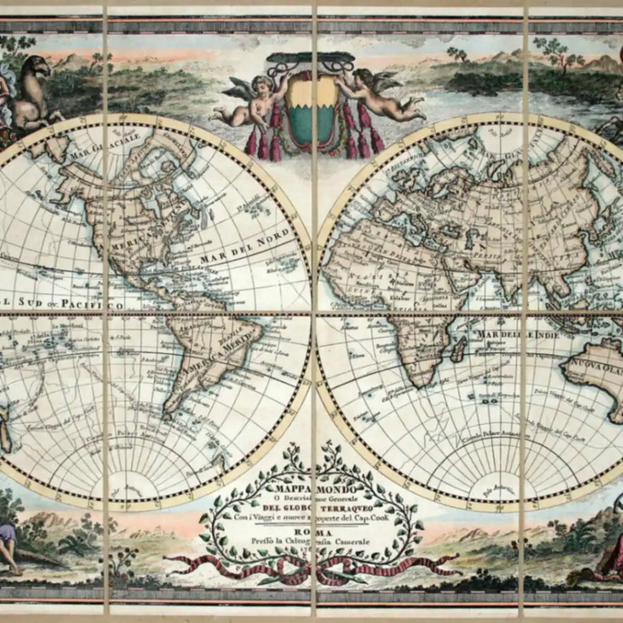 Cassini Planisphere Capt. Cook